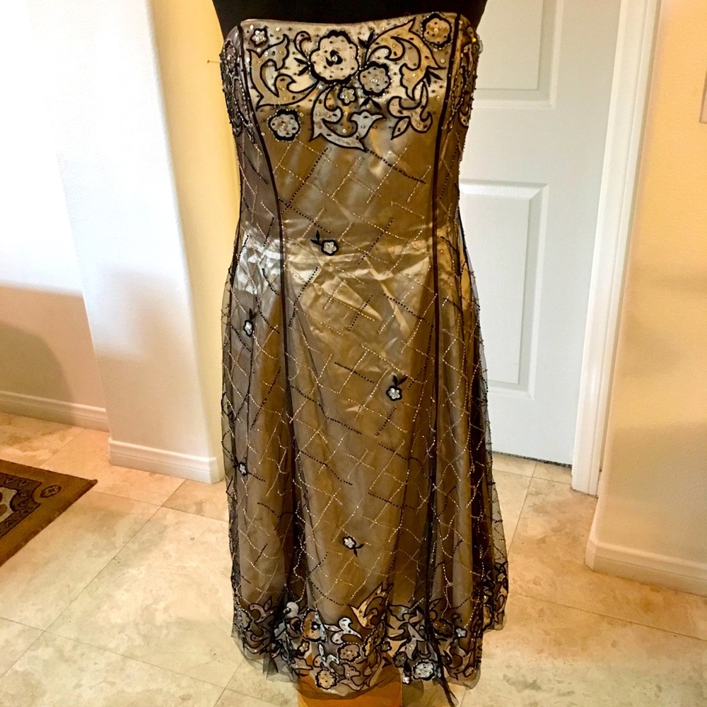 La Femme Paris flower laced dress